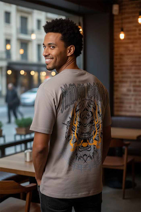 Roar Strike Oversized Tee - 230 GSM - Phantom Regalia