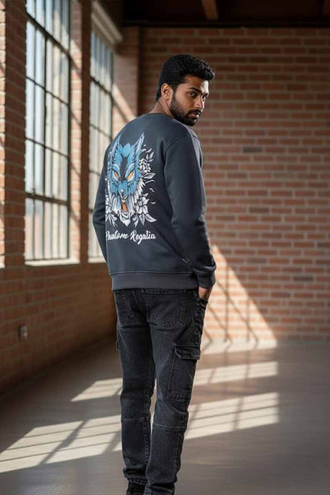 Shadow Bone Relaxed Fit Sweatshirt - 380 GSM - Phantom Regalia