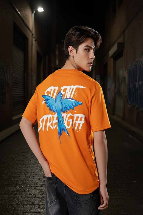 Silent Strength Oversized Tee - 230 GSM - Phantom Regalia