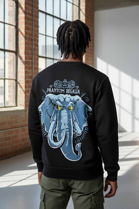 Tusked Fury Relaxed Fit Sweatshirt - 380 GSM - Phantom Regalia